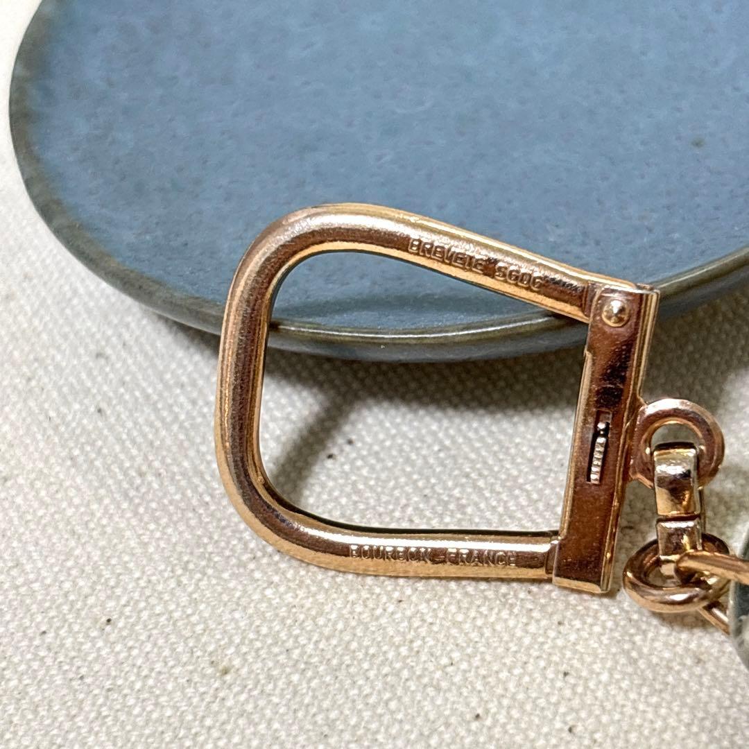 セール ブルボン 薔薇 キーホルダー flan RUBAN ゴールド バラ