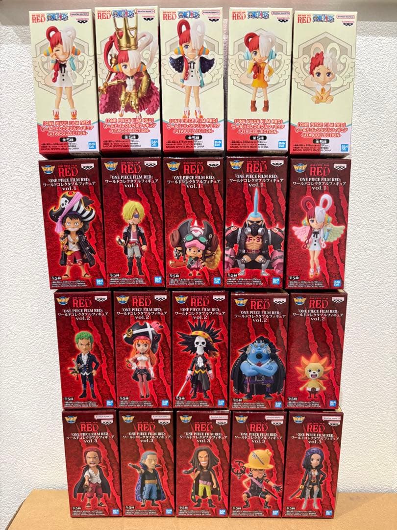 WCF ワンピース　ONEPIECE FILM RED ワーコレ　コンプセット