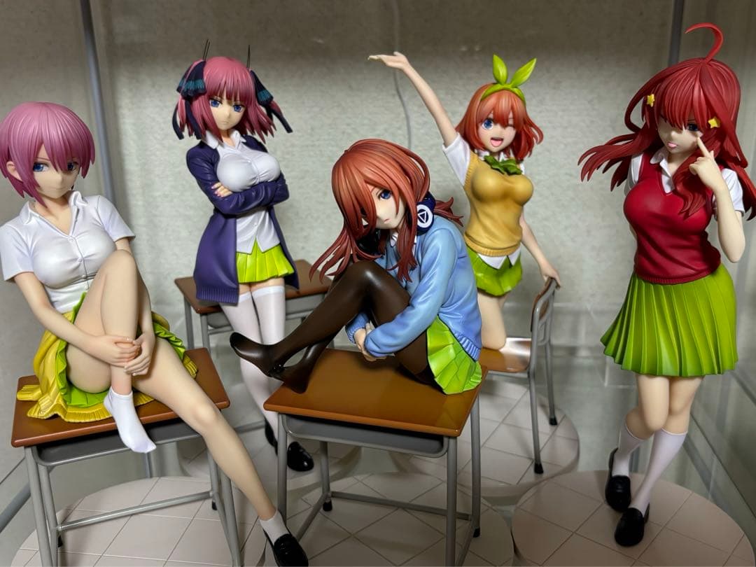 五等分の花嫁　フィギュア　コトブキヤ　一花　二乃　三玖　四葉　五月　箱付き　限定 5体セットミニフィギュア 中野一花・二乃・三玖・四葉・五月