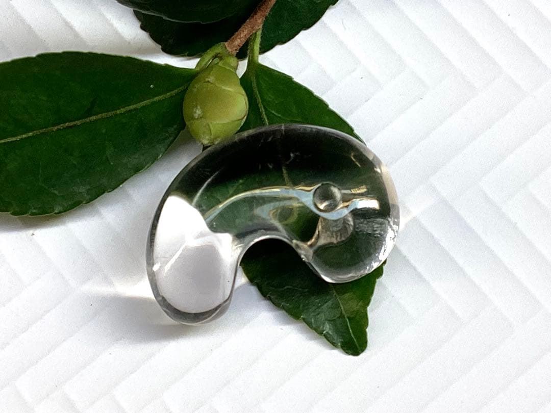 ✳黒平鉱山*茶水晶勾玉*スモーキークォーツ*煙水晶* 抜群