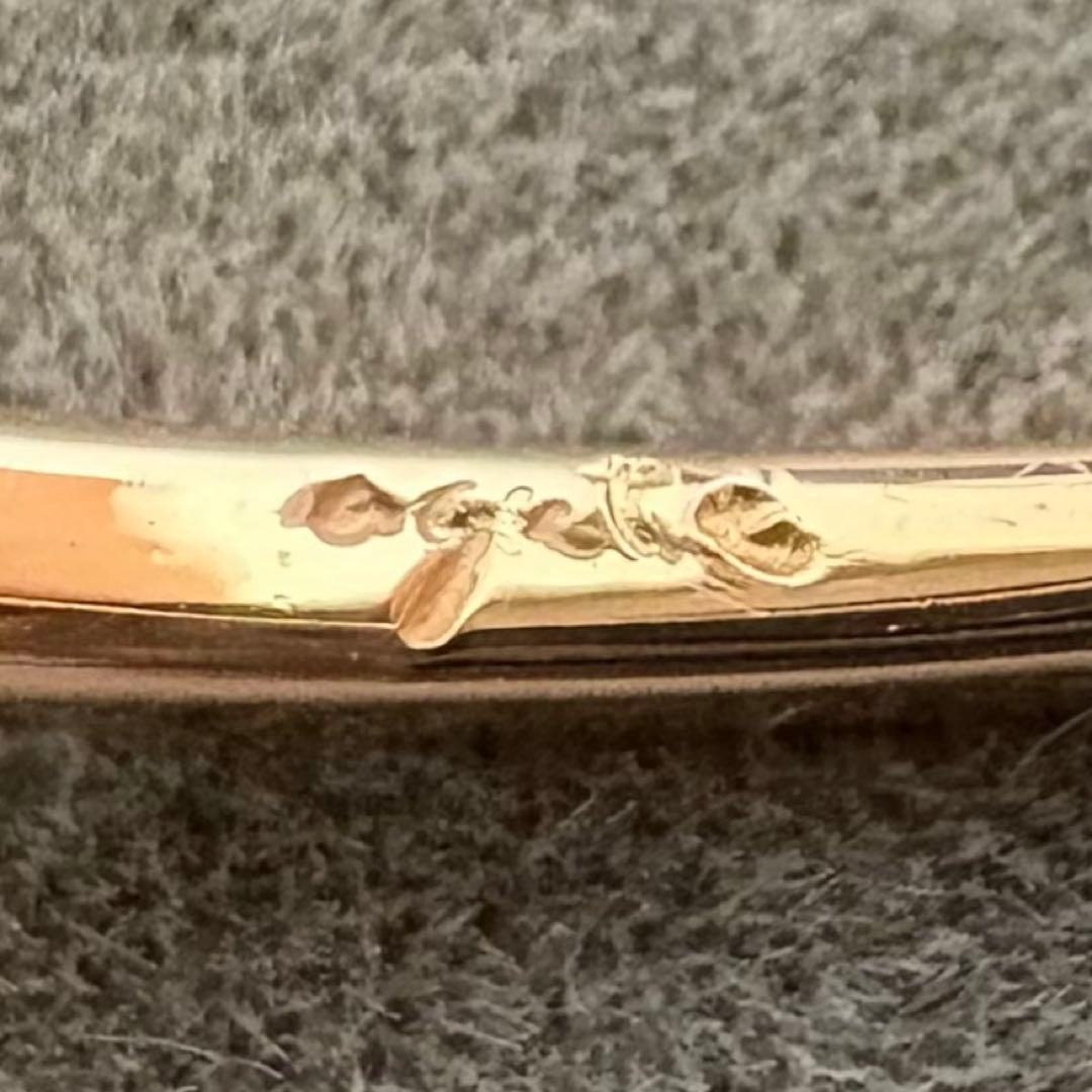 agete アガット k18 ダイアモンド ミル打ち リング ピンクゴールド