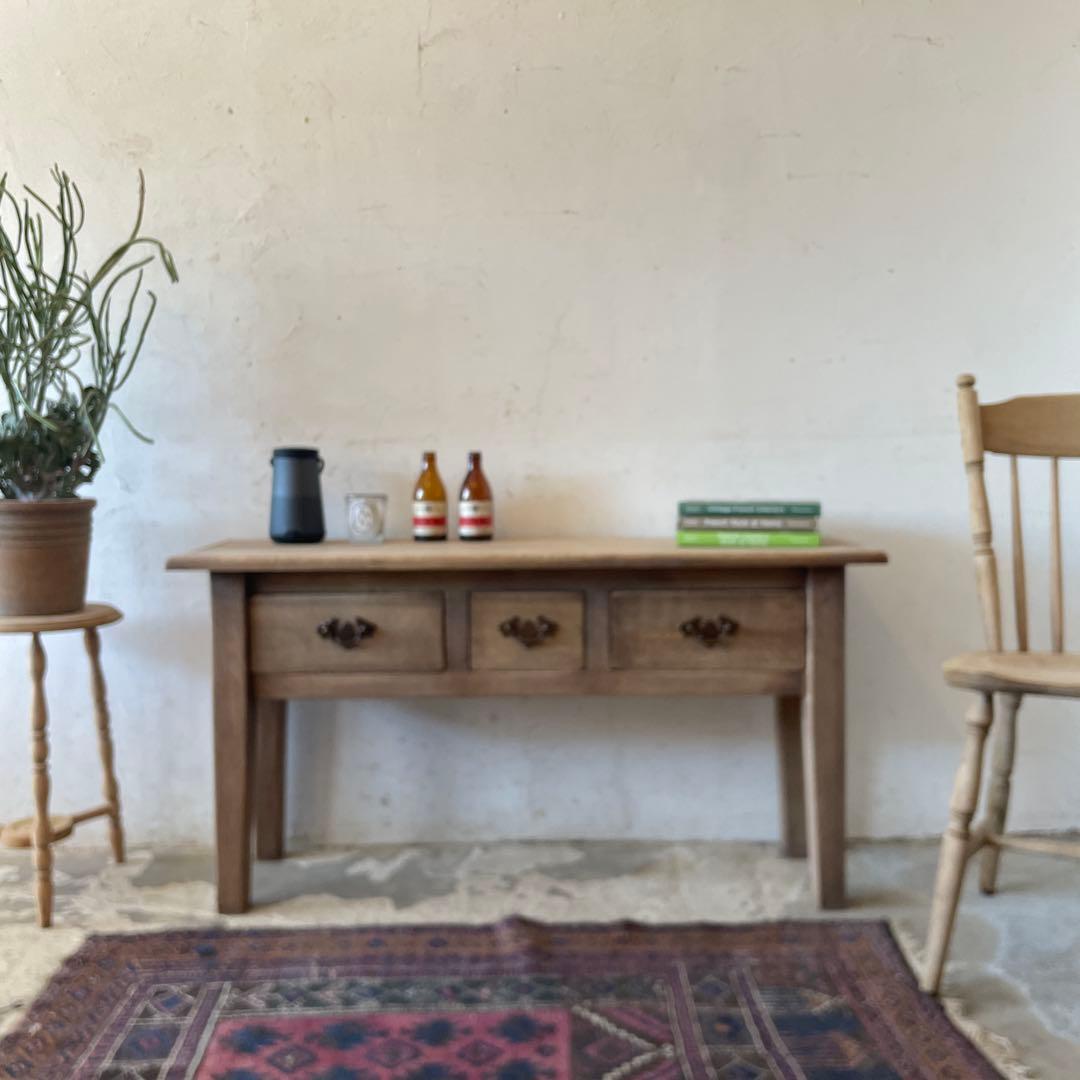 ビンテージ ドロワー カウンター テレビ台 キッチンテーブル 剥離