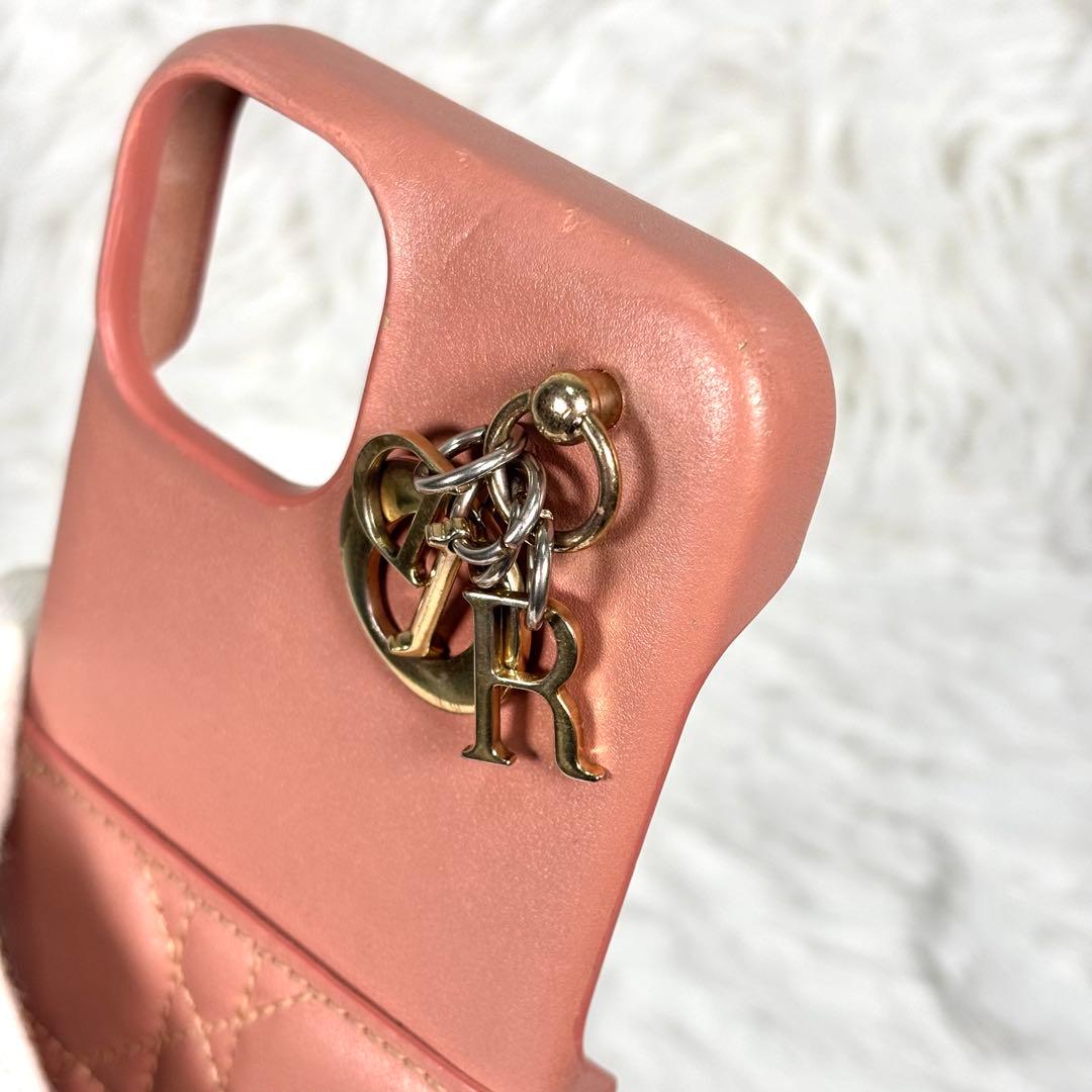 Dior iPhone iPhone ケース ピンク LadyDior チャーム
