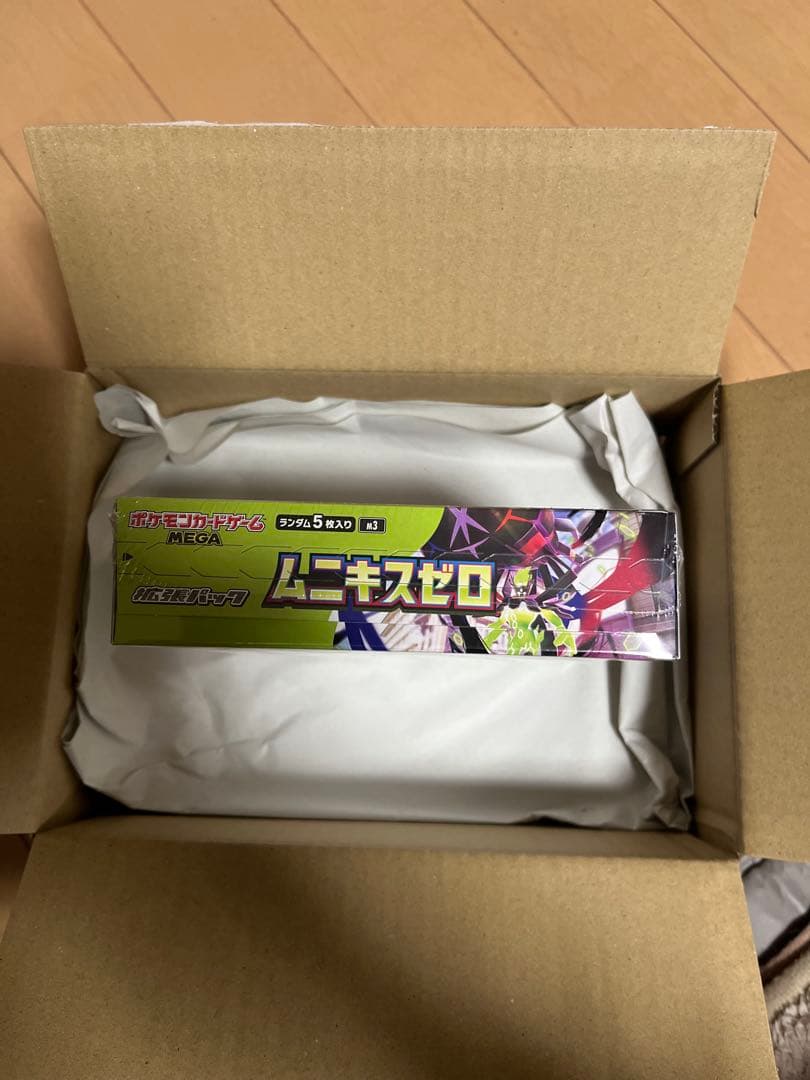 ポケセン産ムニキスゼロ BOX シュリンク付き 2パックメガエルレイドex未開封
