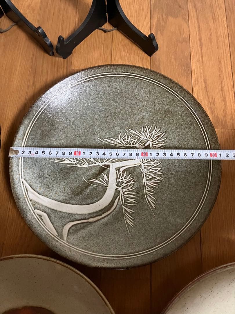 飾り 大皿 5枚 皿立て3個付き