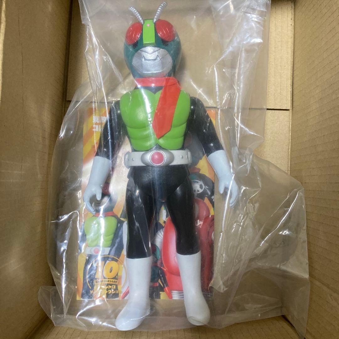 東映レトロソフビコレクション 原作版仮面ライダー(扉絵カラー・マスク取れ仕様) MEDICOM TOY - 原作版 仮面ライダー (扉絵カラー・マスク取れ仕様