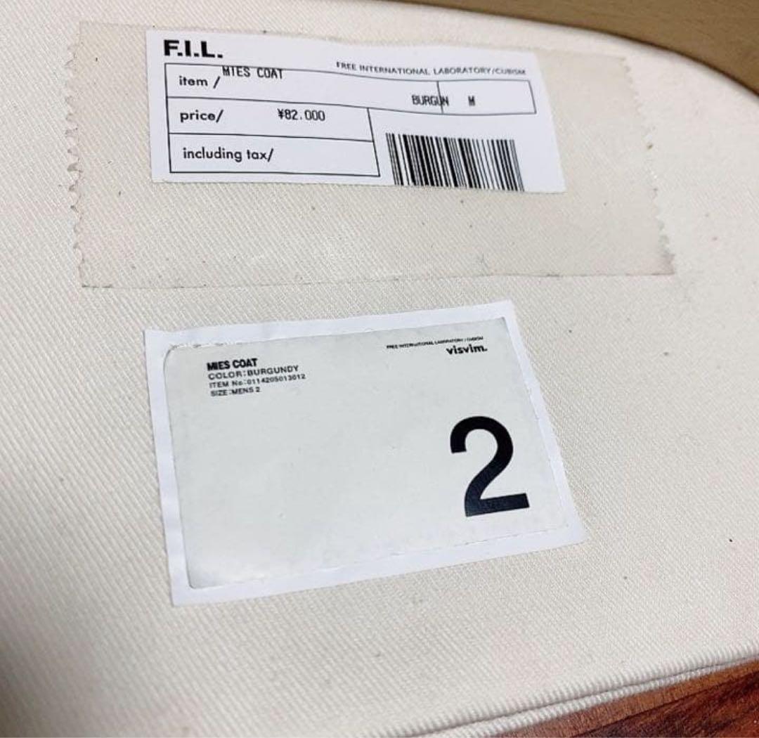 K*J様 visvim MIES COAT BURGUNDY サイズ2