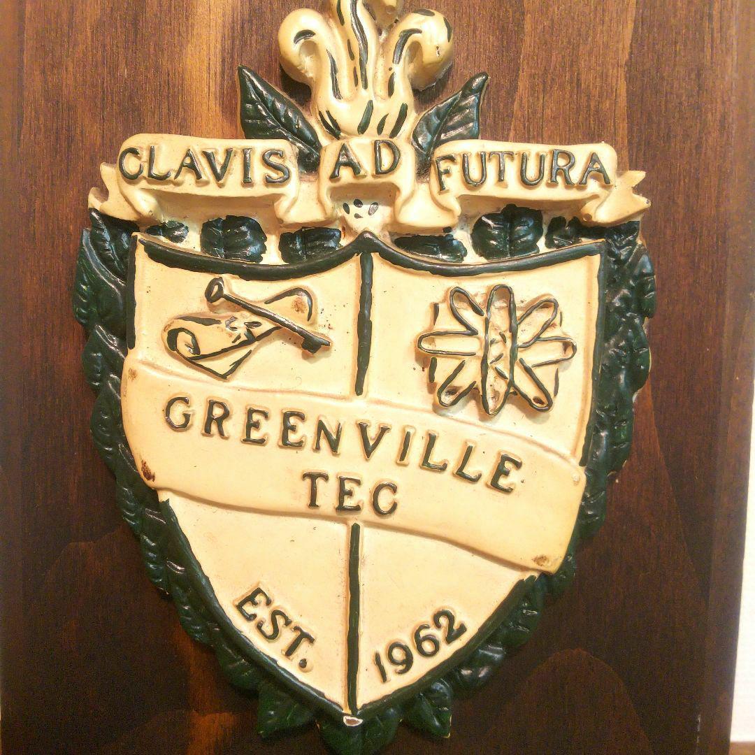 ヴィンテージ 手彫り 木製 盾 カレッジ USNavy エンブレム 英国製 3点