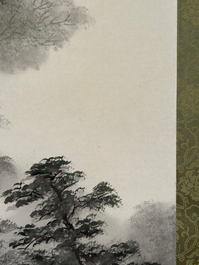 渓山流水」 松本秋峰 掛け軸 掛軸 共箱あり 山水図 二重箱 100 - メルカリ