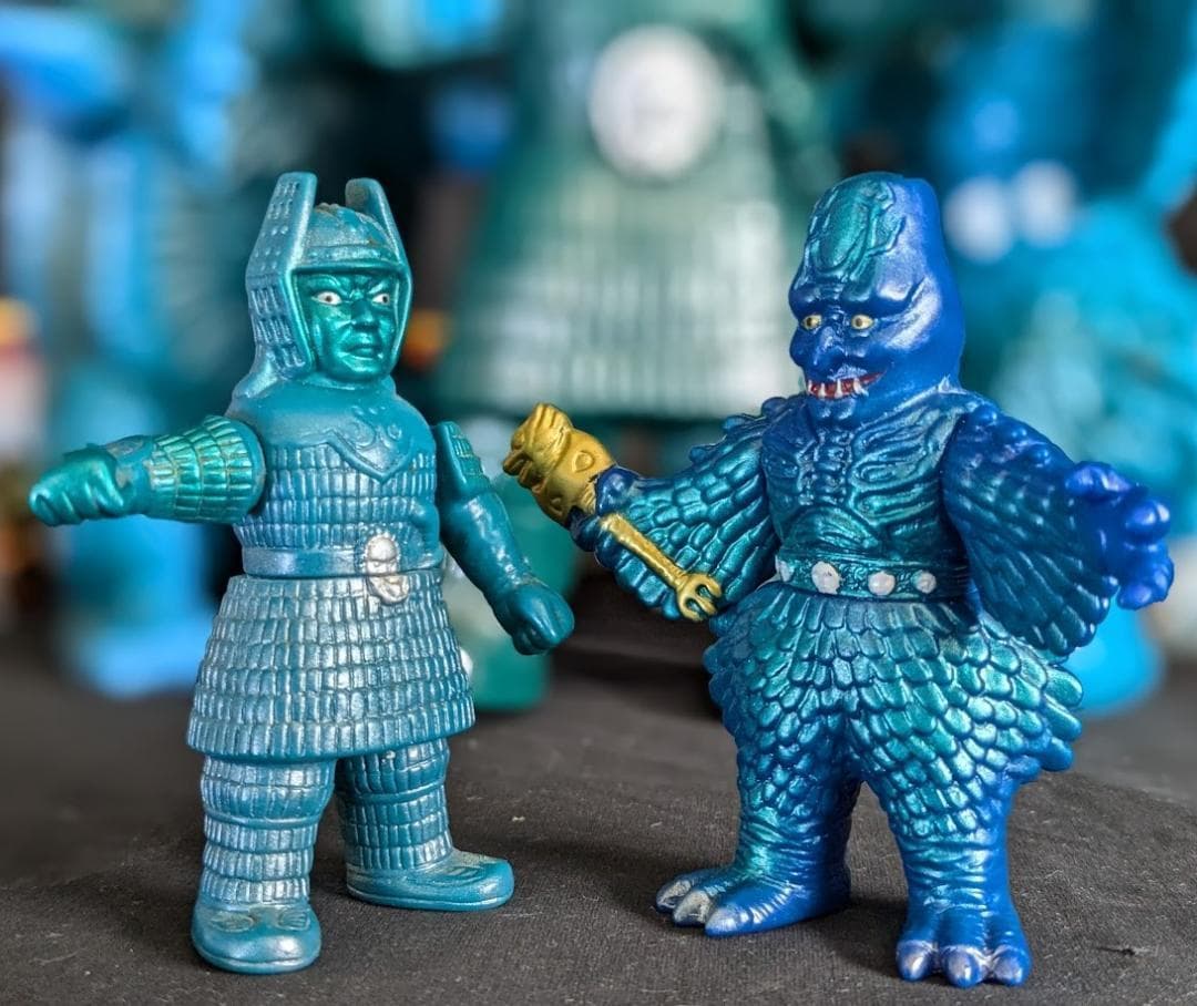 大魔神＆ガメラ＆ダイモン（マルサン・M1号）大映怪獣ソフビ3体