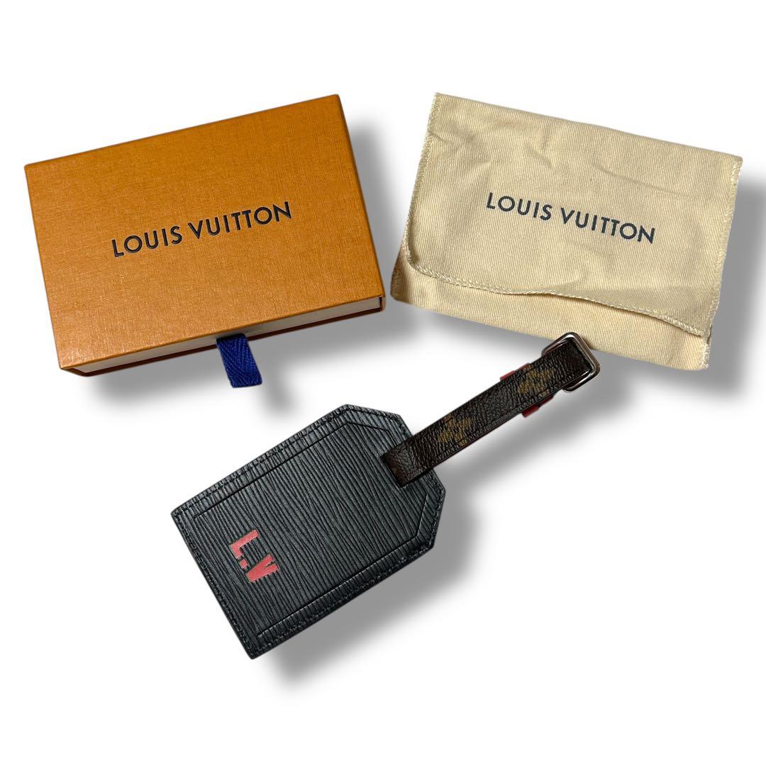 【美品】ルイ・ヴィトン エピ ポルト アドレス ネームタグ モノグラム チャーム