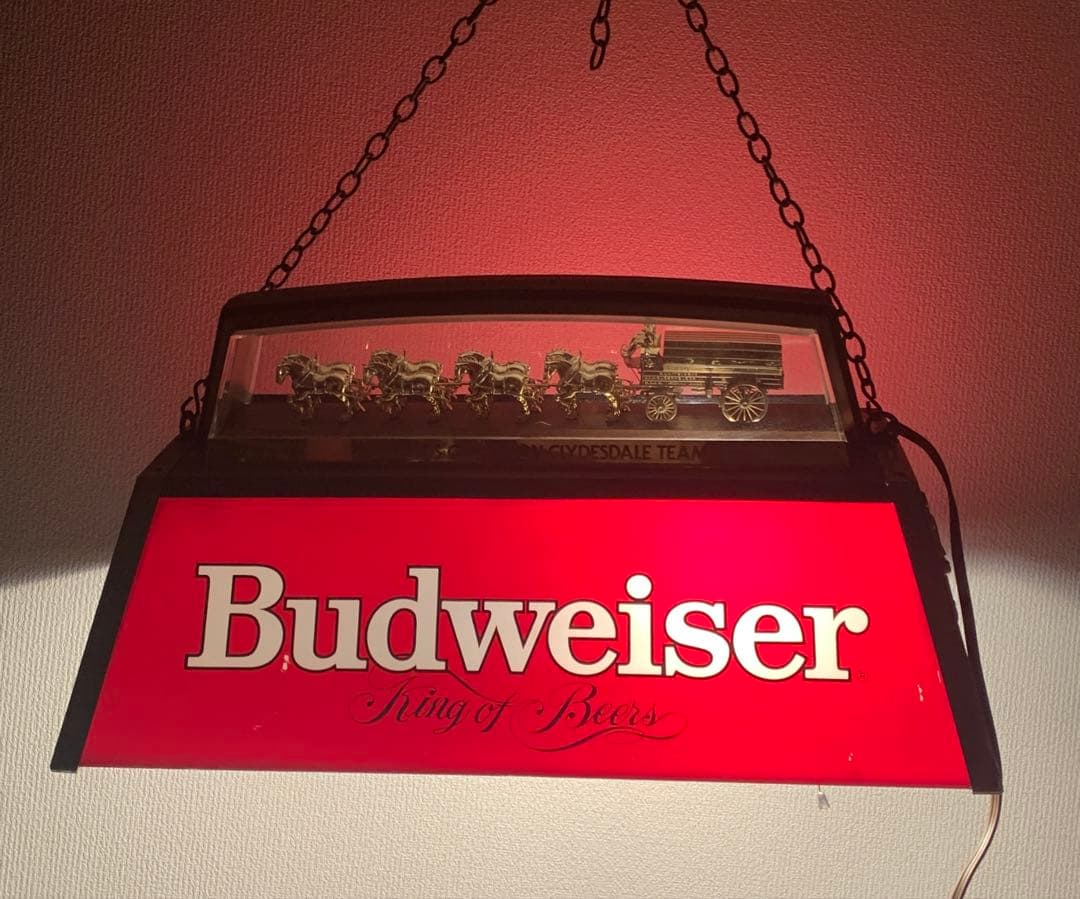 #98 バドワイザー ビリヤード ランプ ガレージ ビンテージ 希少 98 バドワイザー ビリヤード ランプ ガレージ ビンテージ 希少