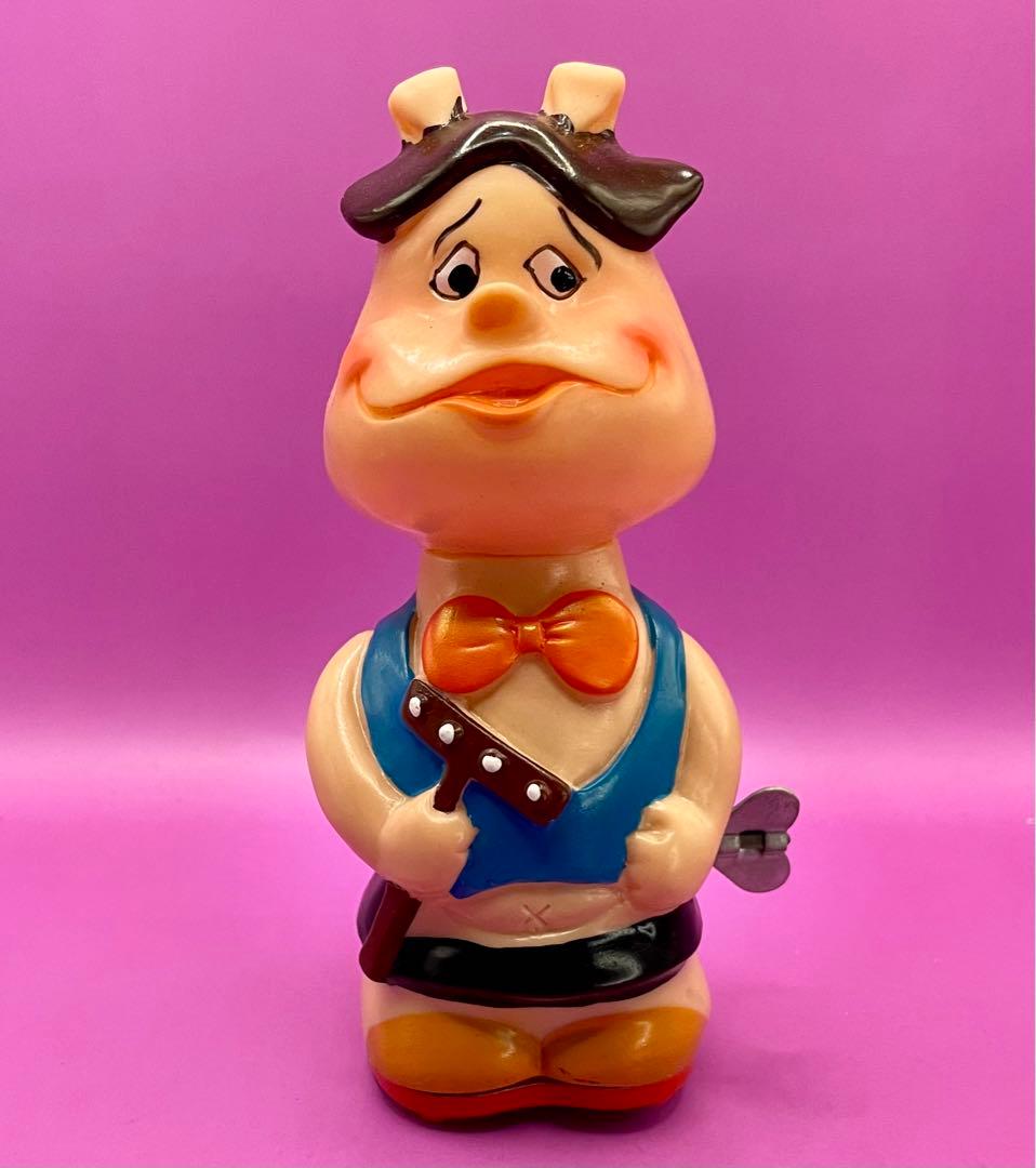 虫プロ悟空の大冒険 猪八戒 ゼンマイ走行ソフビ人形デッドストック未使用箱