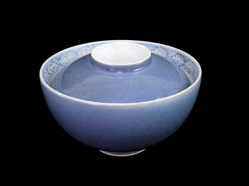 古伊万里 薄瑠璃 蓋茶碗 江戸期 E380AS-CHs - メルカリ