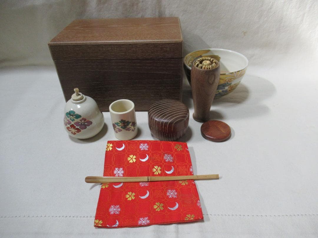 茶道具 桑製茶箱 中の道具皆揃い - メルカリ