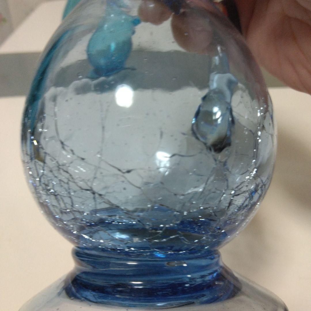 青色ガラス製ピッチャー 2個セット