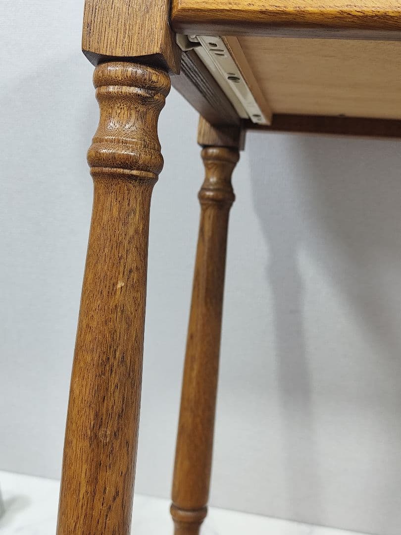 古家具ビンテージ品◾️アンティーク象嵌デザイン 木製コンソール