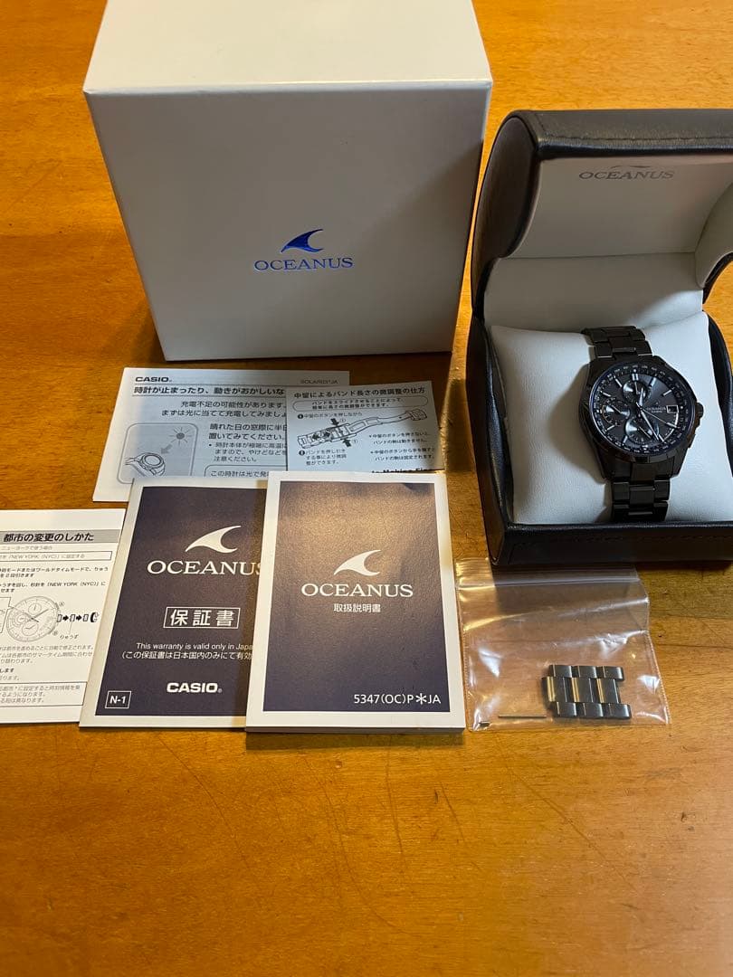 OCEANUS オシアナスソーラー電波　ブラックOCW-T2600B-1AJF