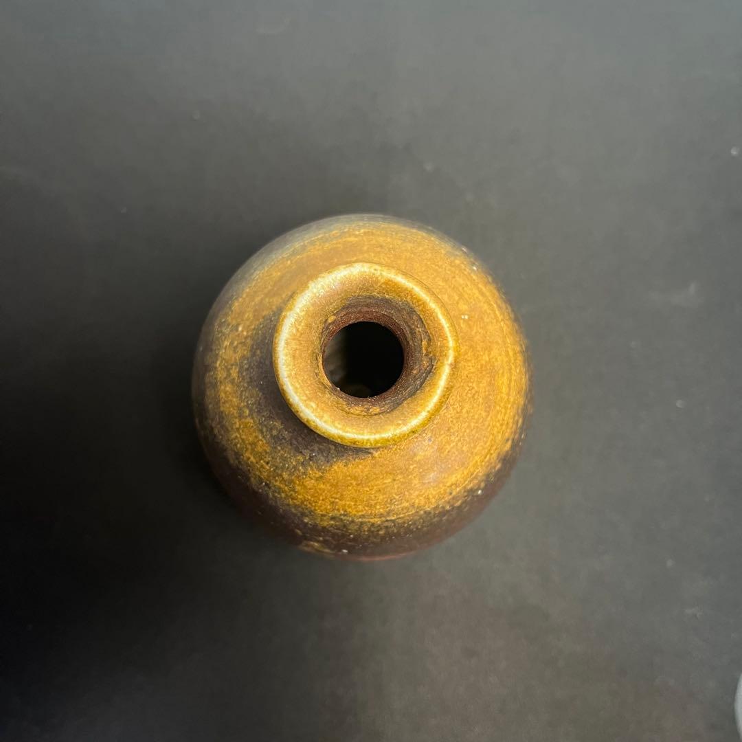 未使用】 備前焼 奥本健一 徳利 おちょこ 3点 酒器 未使用】 備前焼 奥