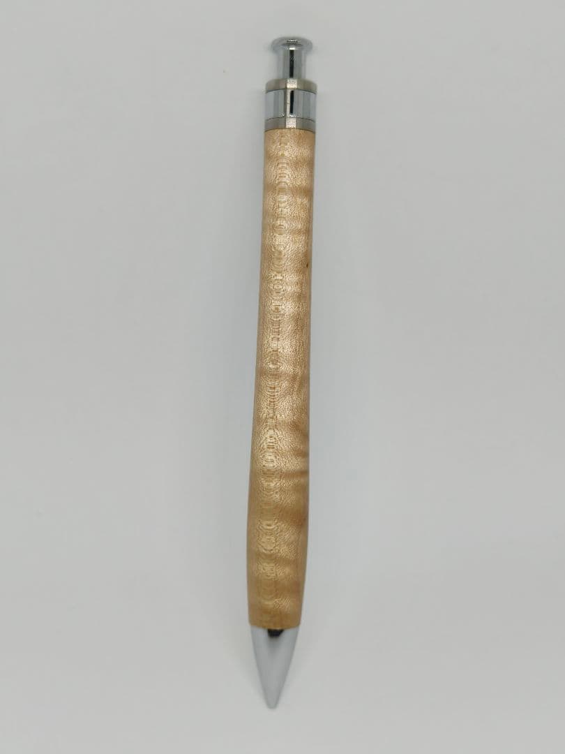 工房楔 楓 ちぢみ杢 真鍮パイプ シャープペンシル