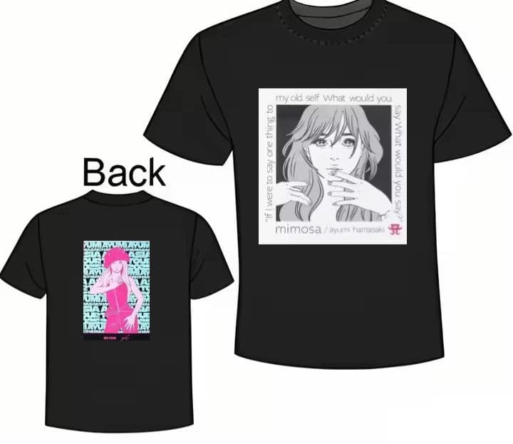 ayumi hamasaki×MFCオリジナルデザインTシャツXLサイズ hamasaki×MFC