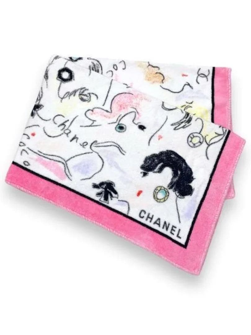 CHANEL バスタオル ビーチタオル ブランケットシャネル タグ付 190cm