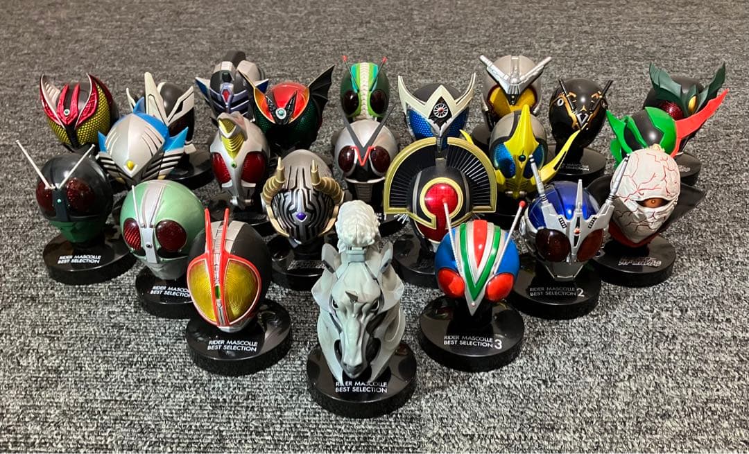仮面ライダー マスクコレクション 23個 仮面ライダースーパー1/発光