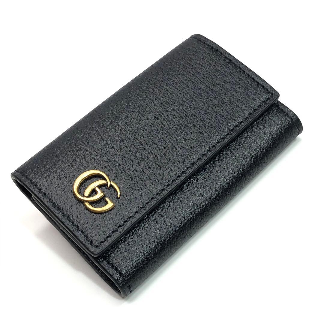 未使用✨グッチ GGマーモント カーフレザー 6連キーケース リング付 ブラック 楽天市場】GUCCI グッチ6連キーケースGGロゴ 刻印ロゴキーリングGG