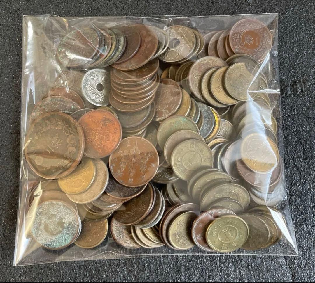 古銭まとめ 約600g 雑銭まとめ 近代貨幣 ジャンク【アルミ貨なし
