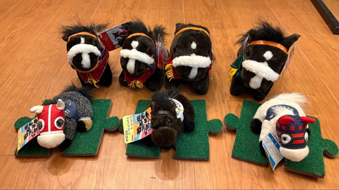 アイドルホースぬいぐるみ ナリタブライアン、ビワハヤヒデ、タマモ