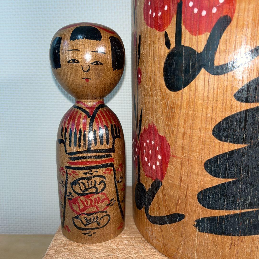 ⭕️2尺大型こけし 伝統こけし 木地山こけし 小安 師匠伊藤常治 佐々木