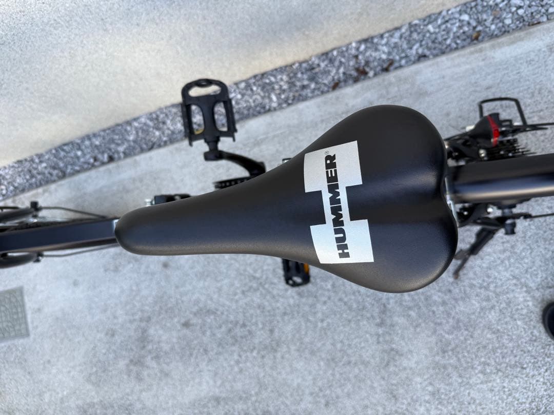 【美品】HUMMER プレミアム版20インチ折り畳み電動アシスト自転車 6段変速