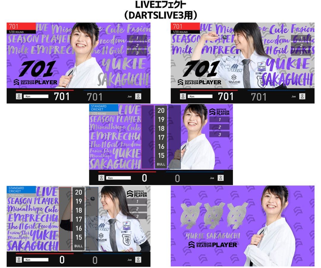 ダーツライブカード プレイヤーグッズ第二弾 坂口優希恵