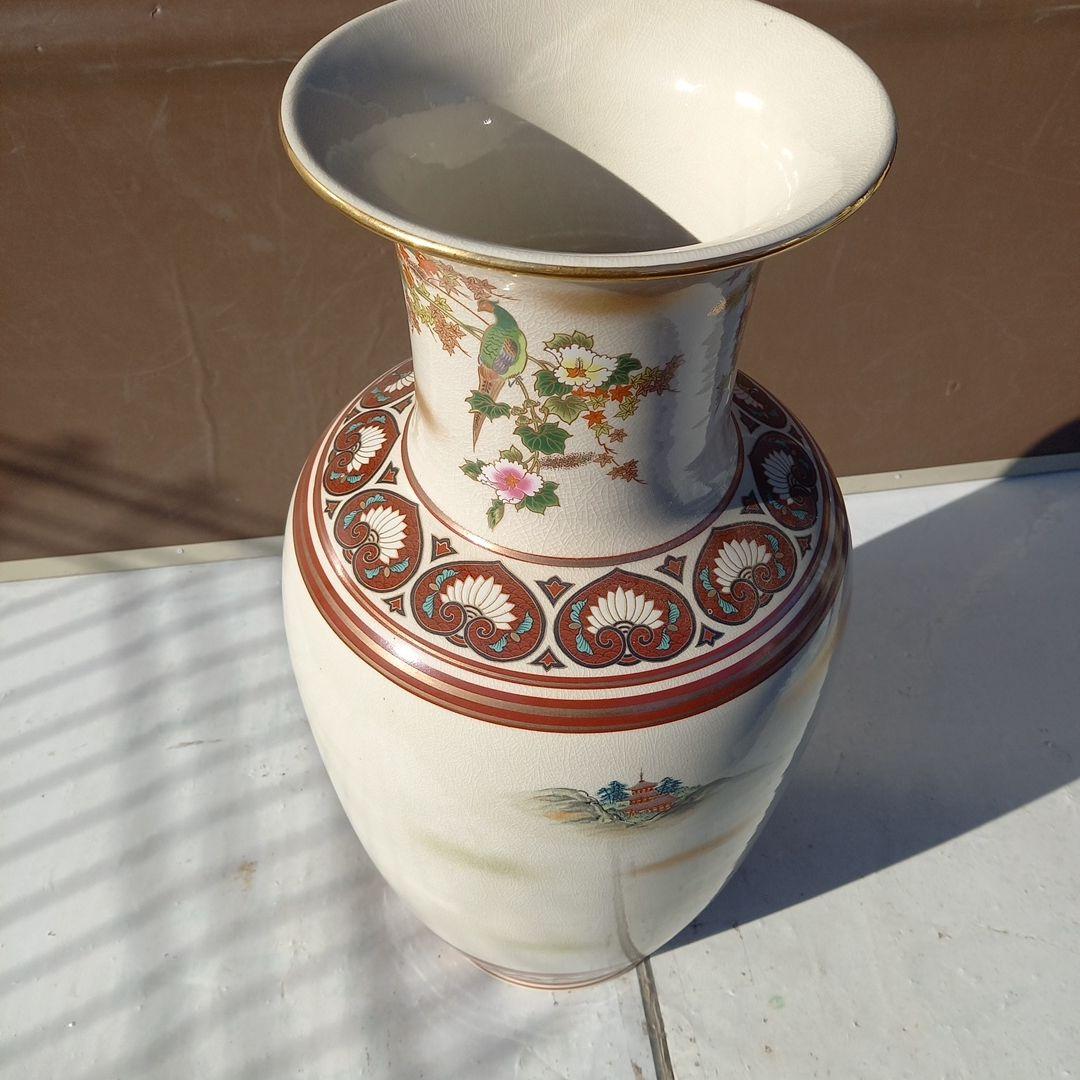 豪華 壷 九谷焼 七福人 61cm