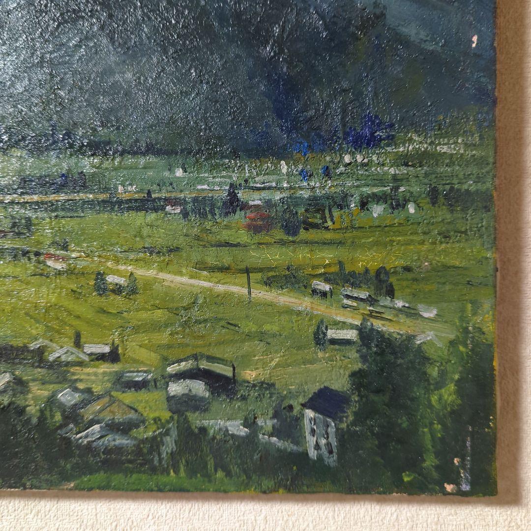 F8号油彩画（中古額縁入り)No.66