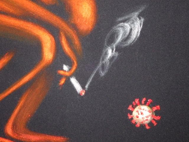 デビル★トイレ★タバコ★喫煙★メキシコ★絵画★アート★壁掛け★悪魔★ビンテージ