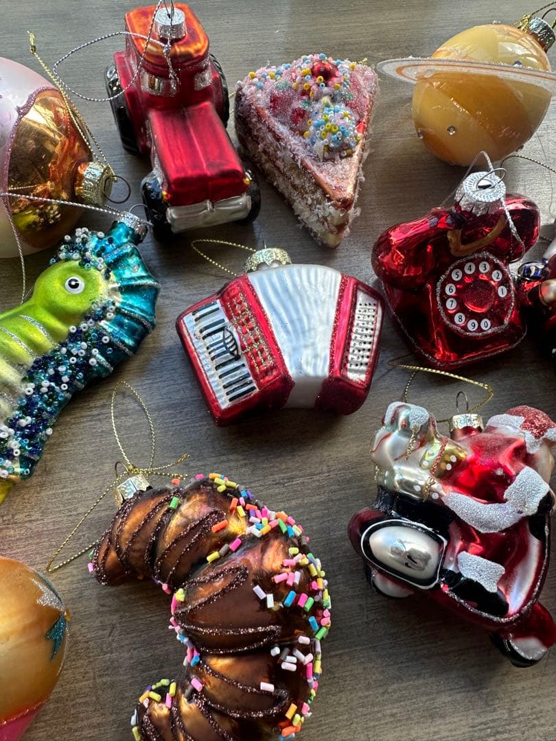 フライングタイガー ガラス製オーナメントセット クリスマス 12個