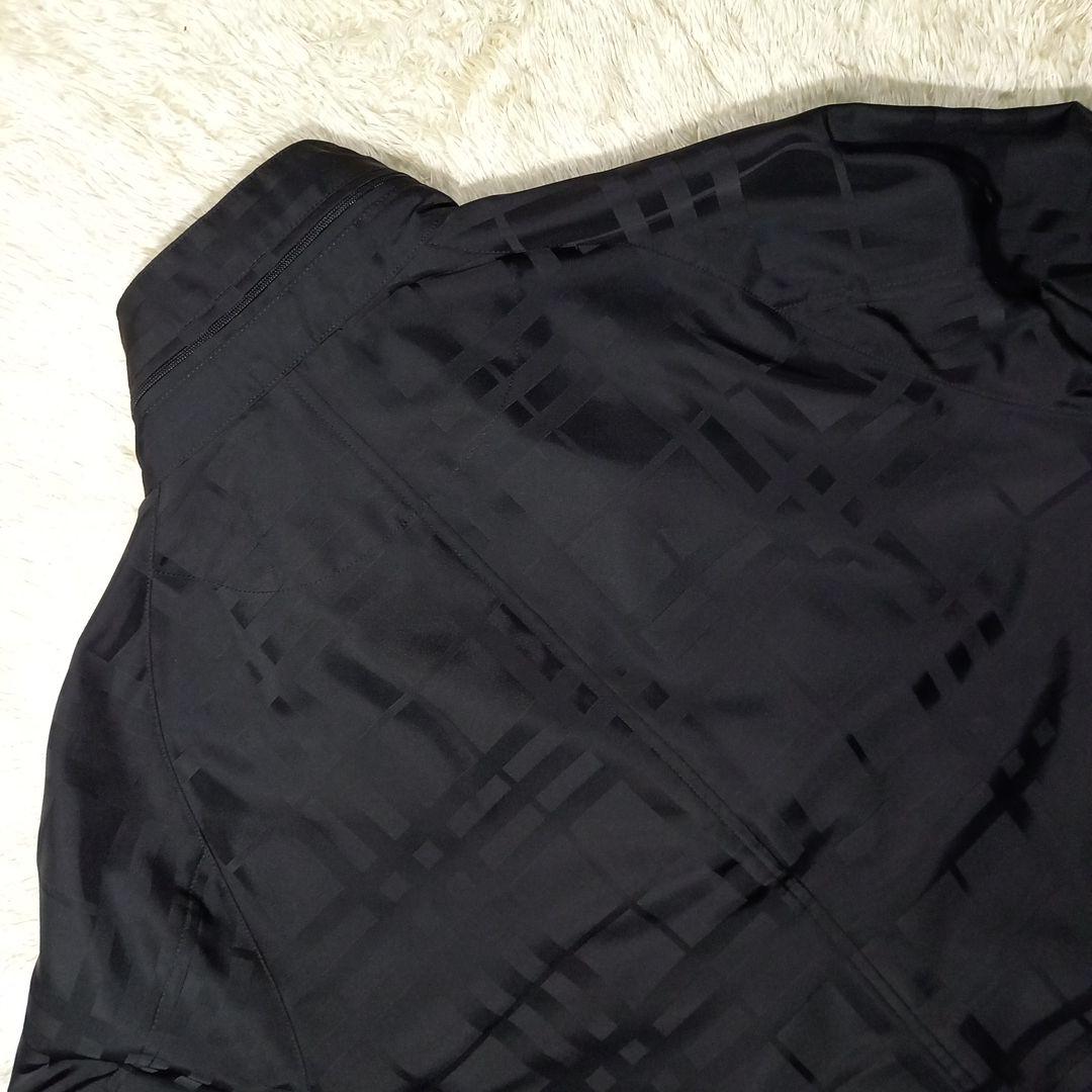 バーバリー ブラックレーベル ダブルジップ シャドーチェック ブルゾン