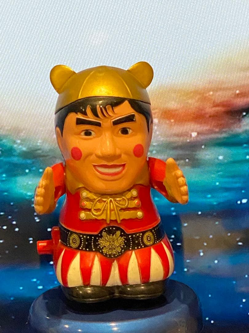 【可動品】昭和からのヒーロー絶版タケチャンマン人形ゼンマイ式★新品未使用未展示物