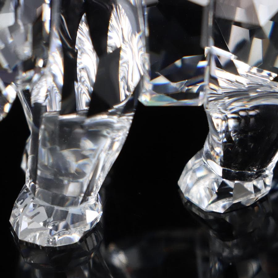 Y2435-9 スワロフスキー クリスタル マザーベア オブジェ - メルカリ