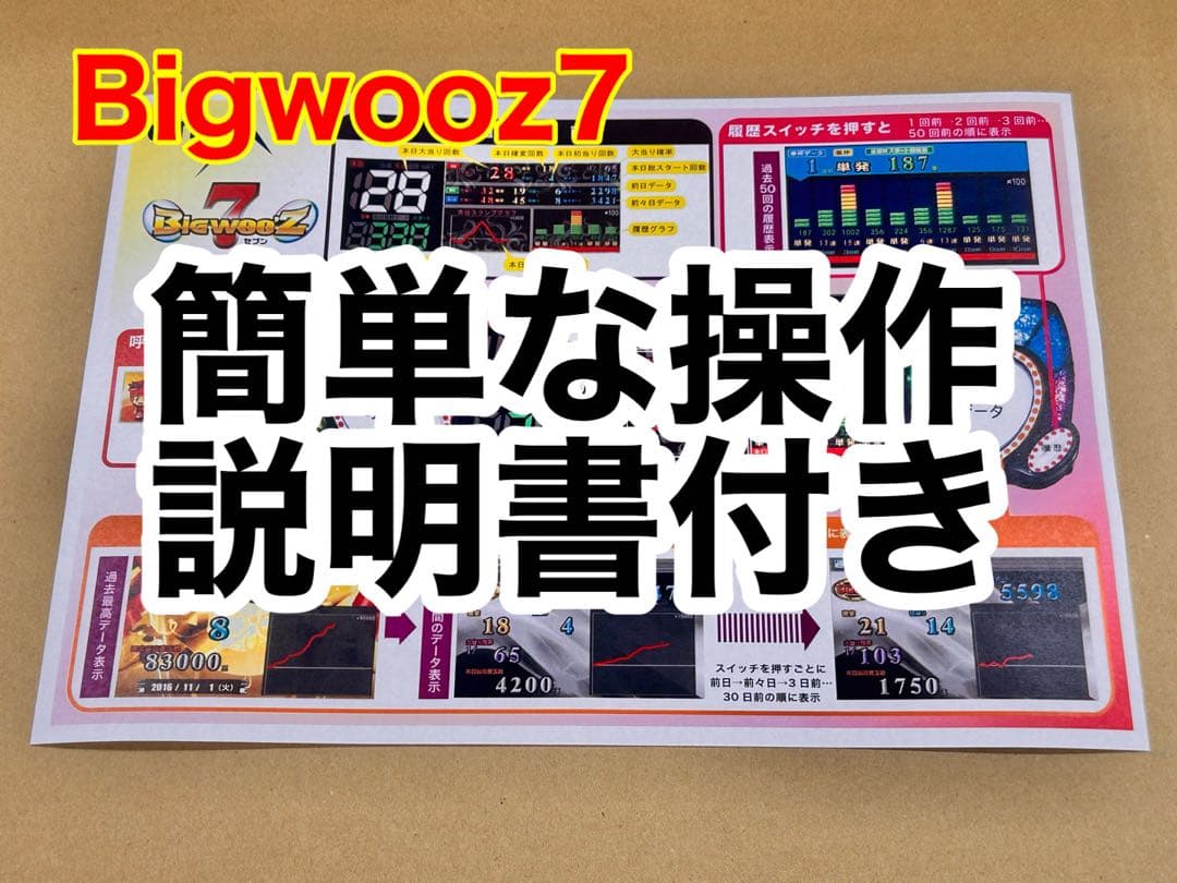 家庭用加工済•データカウンター・ビッグウォーズ7パチンコ用・シンプル