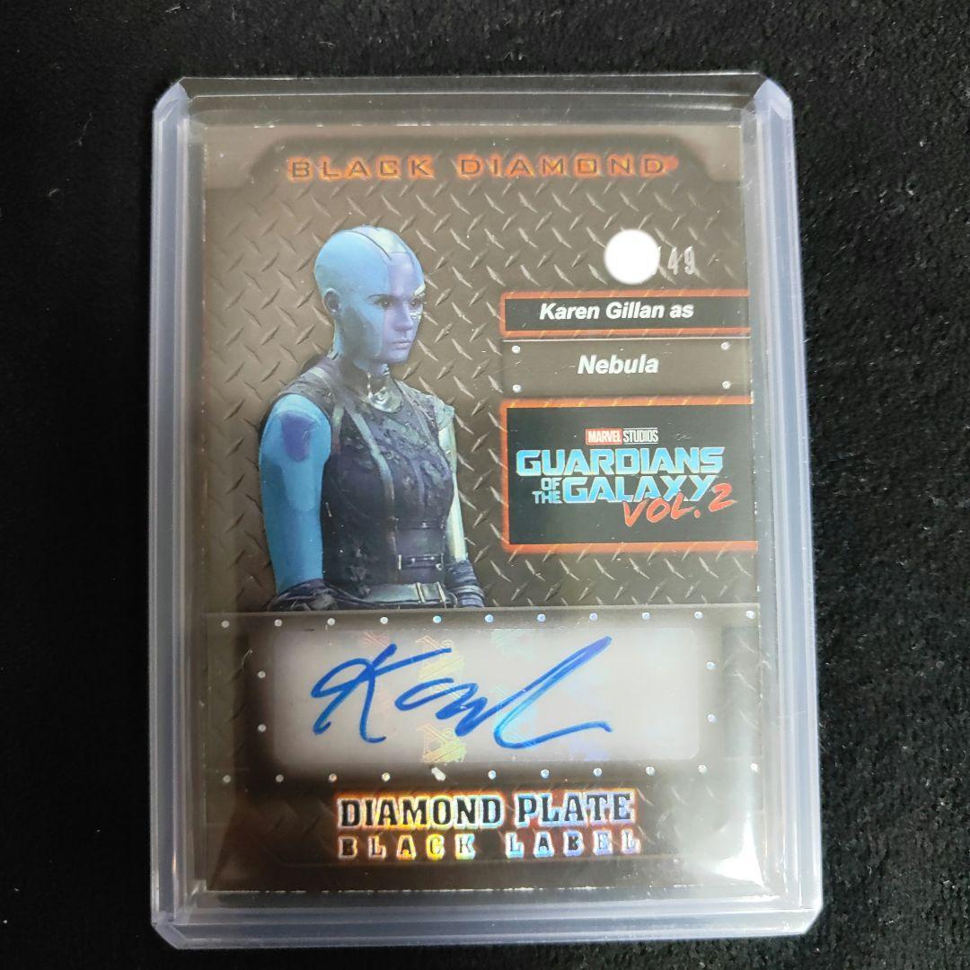 アベンジャーズ Karen Gillan 直筆サインカード ネビュラ 49シリ