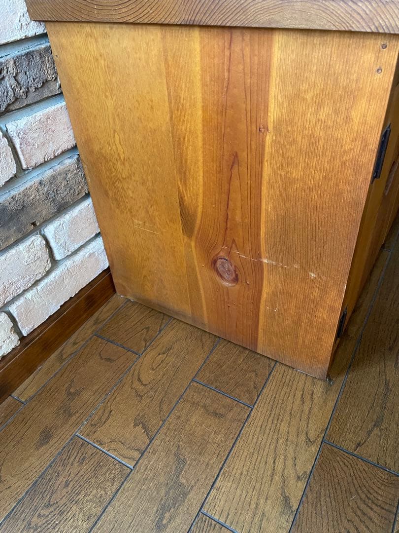 アメリカンカントリー 木製ローボード テレビ台 ヴィンテージ家具 アン