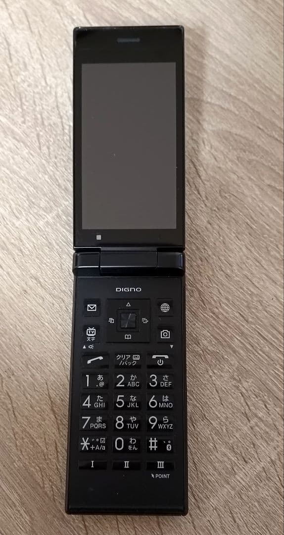 京セラDigno 折りたたみ式ブラック A202KC 9/12③ DIGNO ケータイ2