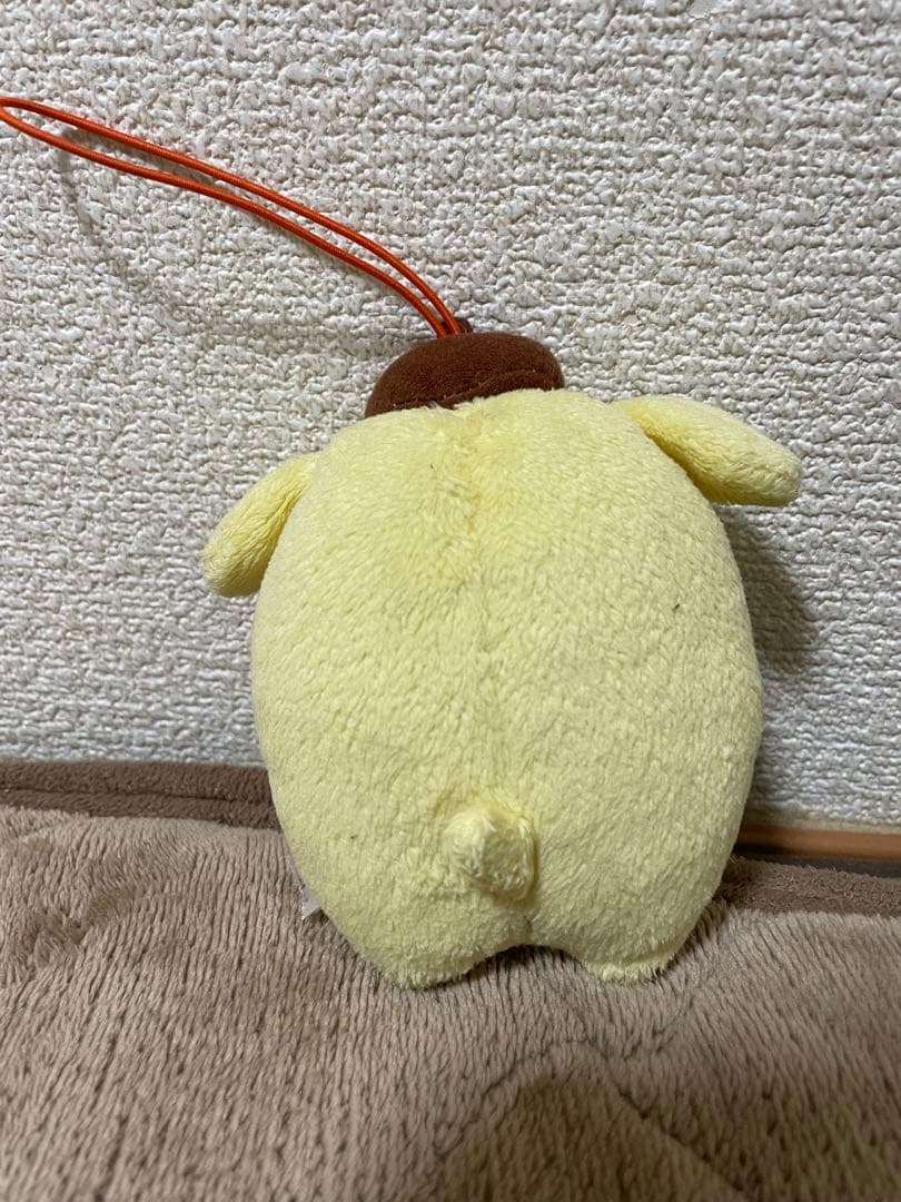 ポムポムプリン ある日の一日 マスコット ぬいぐるみ サンリオ 歯磨き