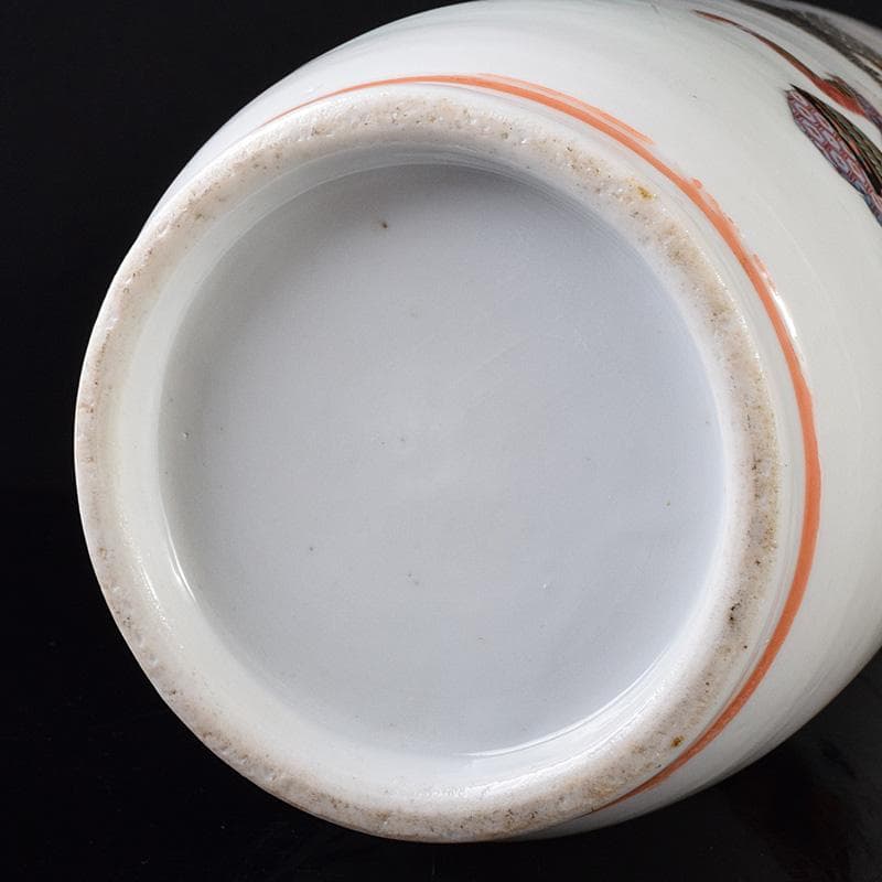 九谷焼 古九谷 色絵金彩 山水人物文瓶 V R8111 - メルカリ