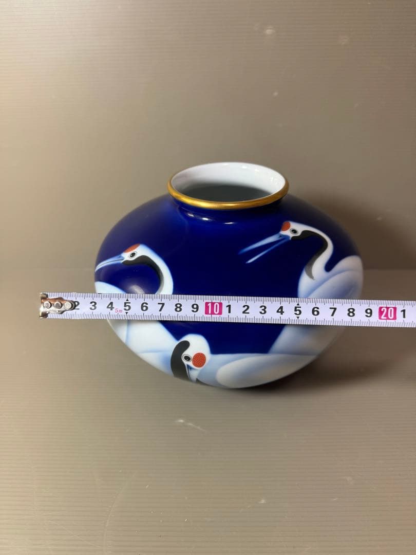 有田焼 深川製磁｜公式オンラインストア 2740 深川製磁 金縁鶴文 花瓶