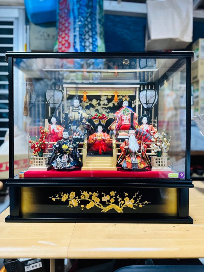 雛人形 ガラスケース付き