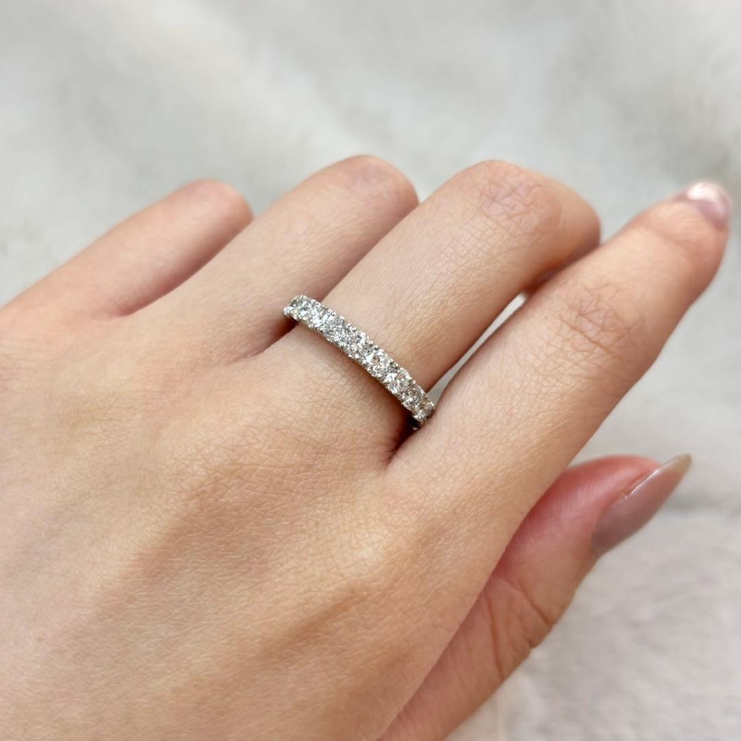 天然 ダイヤモンド エタニティ 計1.18ct PT900『差別化♡』