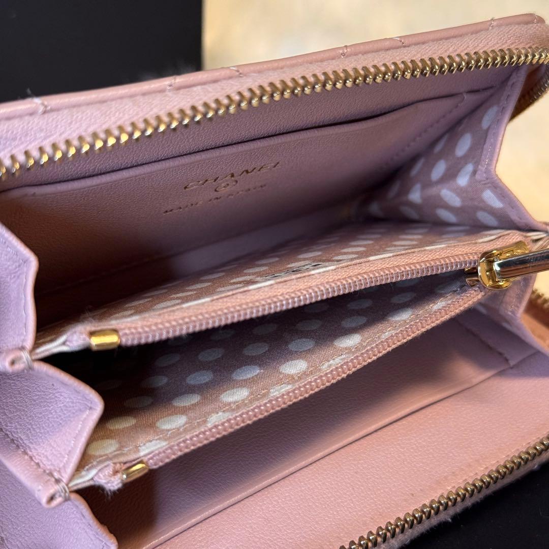 CHANEL シャネル マトラッセ ジップ パース フラグメントケース